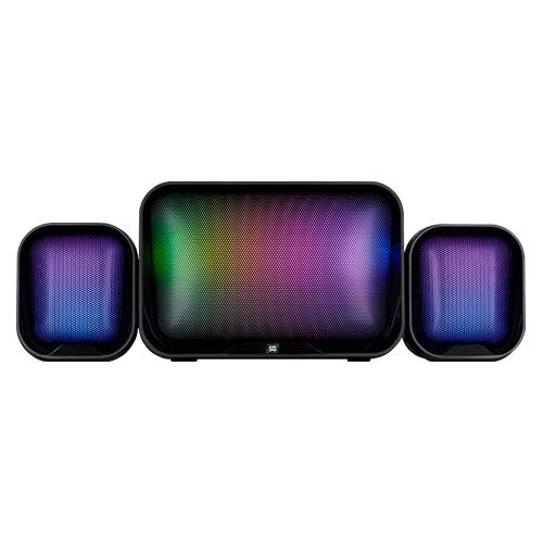 BOCINAS VORAGO START THE GAME SPK-255 2.1 USB/3.5MM 3W*2 + 10W SUBWOOFER RGB - BOCINAS VORAGO START THE GAME SPK-255 2.1 USB/3.5MM 3W*2 + 10W SUBWOOFER RGB -
